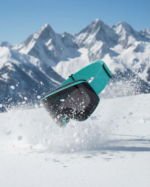 Горнолыжная Маска "Элемент" 2.0 (размер L на МАГНИТАХ) (BLACK EDITION BLUE)