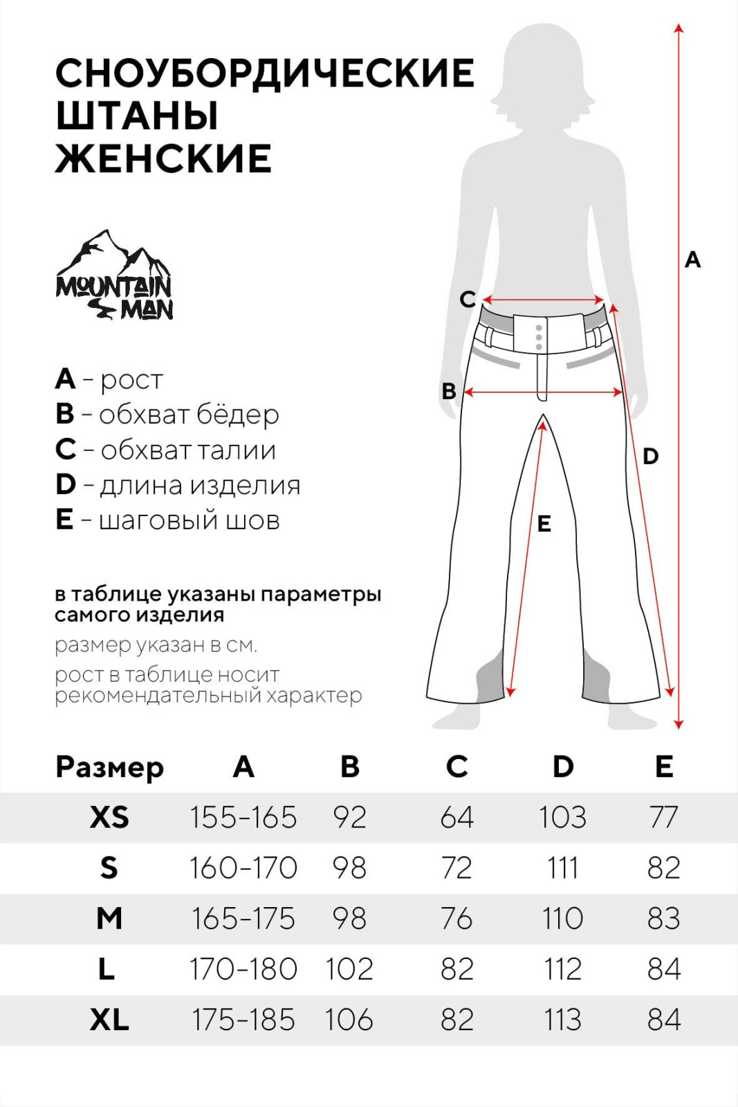 штаны женские горнолыжные